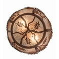 thumbnail image 3 of Meyda Tiffany 188635 Oak Leaf And Acorn 2 Light 11" Wide Semi-Flush Ceiling Fixture -, 3 of 7