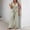 *Army Green, variant on ClodeEU Women's Striped V Neck Button Sleeveless Tops and Wide Leg Jumpsuit with Pockets ,Cinched Waist Casual Long Romper Beige,Womens Plus XL