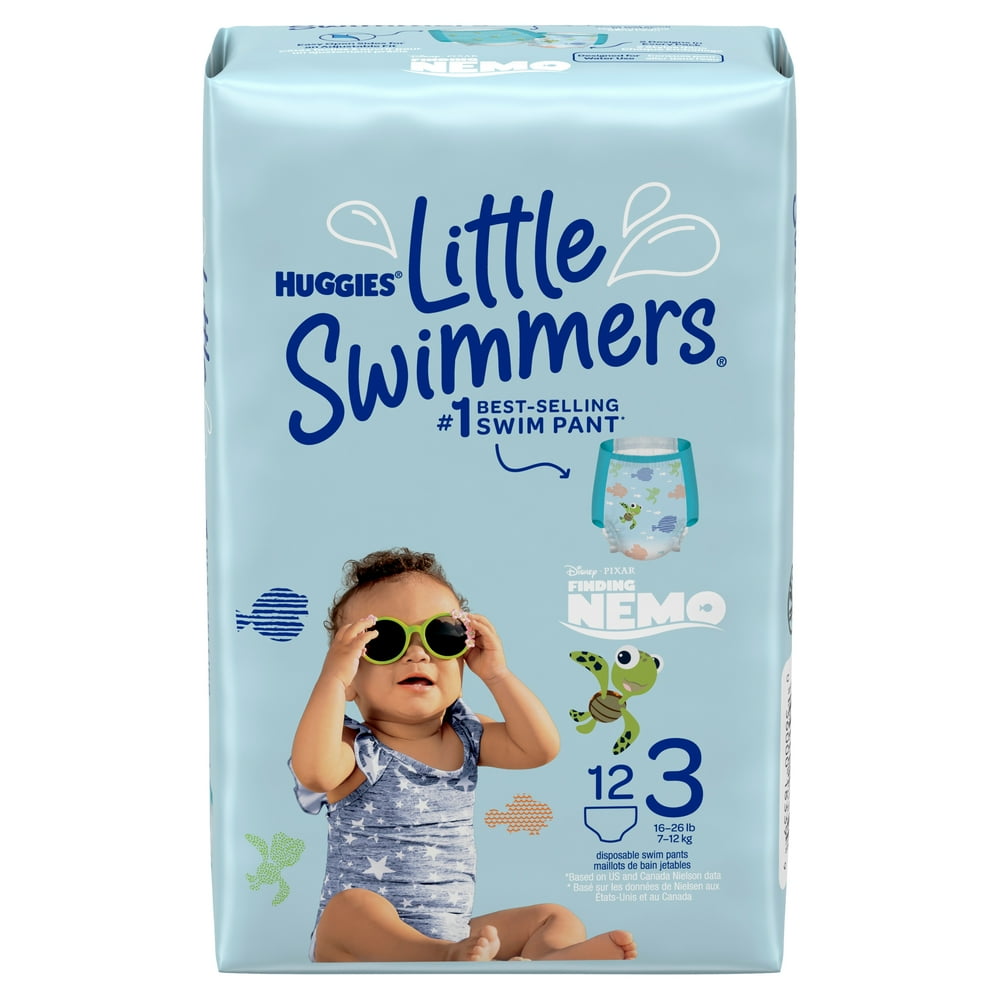 Huggies Little Swimmers Swim Diapers, Size 3 Small, 12 Ct