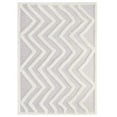 thumbnail image 2 of Modway Pathway Abstract Chevron 5x8 Shag Area Rug in Ivory and Light Gray, 2 of 7