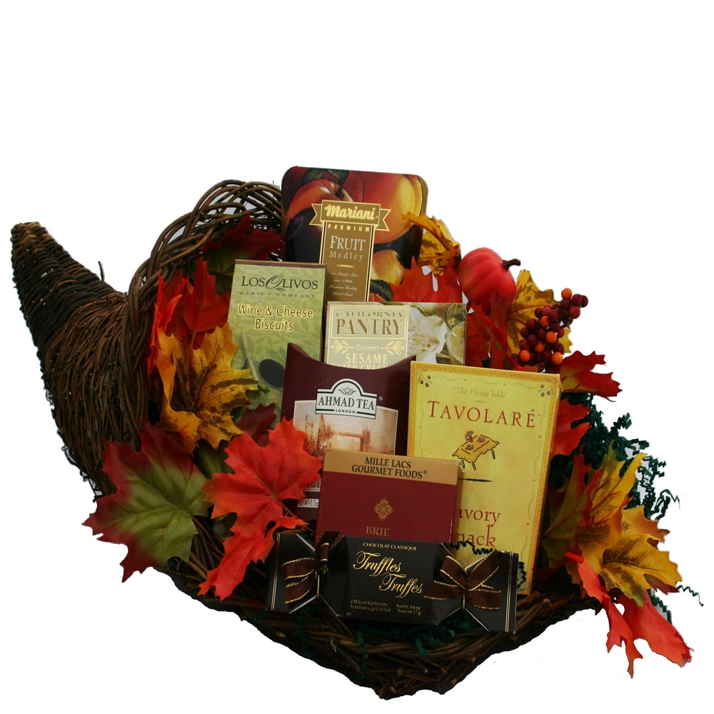 Cornucopia of Snacks and Gourmet Food Thanksgiving Gift
