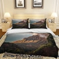 thumbnail image 2 of 3D Montaña Naturaleza Paisaje Funda nórdica Set Ropa de cama Set Funda nórdica, 2 of 3