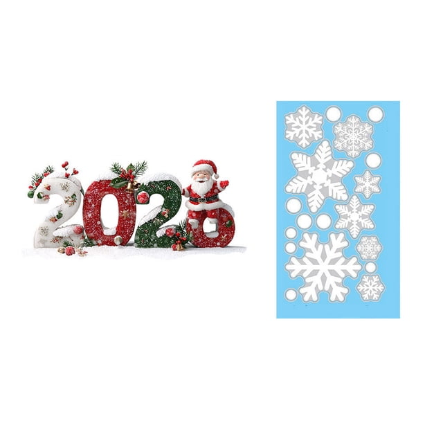 Christmas Window Decorations 2026 Dreamy Snowflake Window Sticker Pvc Removable Film Office Christmas Decorations