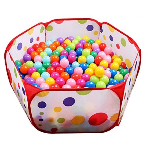 EocuSun Kid's Ball Pit Playpen with Zippered Storage Bag