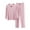 Pink, variant on Fmbrln Womens Pajamas Sets Long Sleeve Pullover Sleepwear Blouse and Elastic Waist Wide Leg Pants Sets Comfy Home Sets Breathable Lightweight Pajamas Sets Orange M