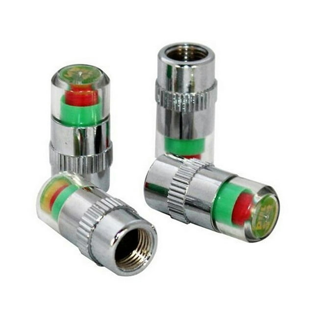 4 Pcs Car Tire Tyre Air Pressure Valve Stem Caps Sensor Indicator Alert Auto SUV