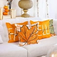 thumbnail image 6 of 1Pc/4Pcs Fall Pillow Covers Decoration, Farmhouse Pumpkin Maple Leaves Thanksgiving Fall Throw Pillows Cushion Case Couch Decor for Autumn Home Outdoor Decorations, 18X18Inch, 6 of 7