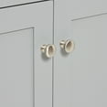 thumbnail image 3 of Ariel Hamlet 48 In. Oval Sink Bathroom Vanity With Carrara White Quartz Countertop 1.5 Edge In Grey, 3 of 11