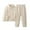 Beige, variant on MuZeFu Toddler Girl Clothes 2T Fall/Winter Sets Children's Flannel Round Neck Sleepwear Solid Long Sleeve Set Long Pants Thickened Home Clothes Set