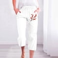 thumbnail image 3 of Pantalones de Mujer Casual, Impresión Elástica Suelta Pantalones de Pierna Ancha Recta con Bolsillo Hecho de Poliéster Suave para Toda la Temporada, Pantalones de Pierna Ancha de las Mujeres, 3 of 4