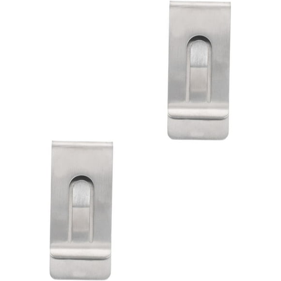 HUGFEGWE 2 Pcs Porte-Monnaie en Métal Porte-Monnaie en Acier Porte-Monnaie Porte-Identité Porte-Monnaie clip de Crédit Petit Porte-Monnaie Porte-Cartes Équipement Multifonction Titane Pur CA919-149166