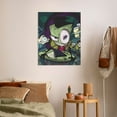 thumbnail image 6 of Cartoon Invader Zim Canvas Decorative Poster Art Picture Painting Bedroom Painting Decor Dinner Room Living Room Posters Gift Unframe Wall Poster 16"x20", 6 of 7