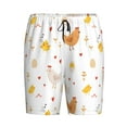 thumbnail image 4 of Wukai Funny Chicken Men’s Short Pajama Pants With Pockets Soft Sleep Pj Shorts for Men-Large, 4 of 6