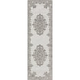 thumbnail image 4 of Well Woven Dorado Arid Modern Floral Grey Indoor/ Outdoor High-Low Pile 2'3" x 7'3" Runner Rug, 4 of 8