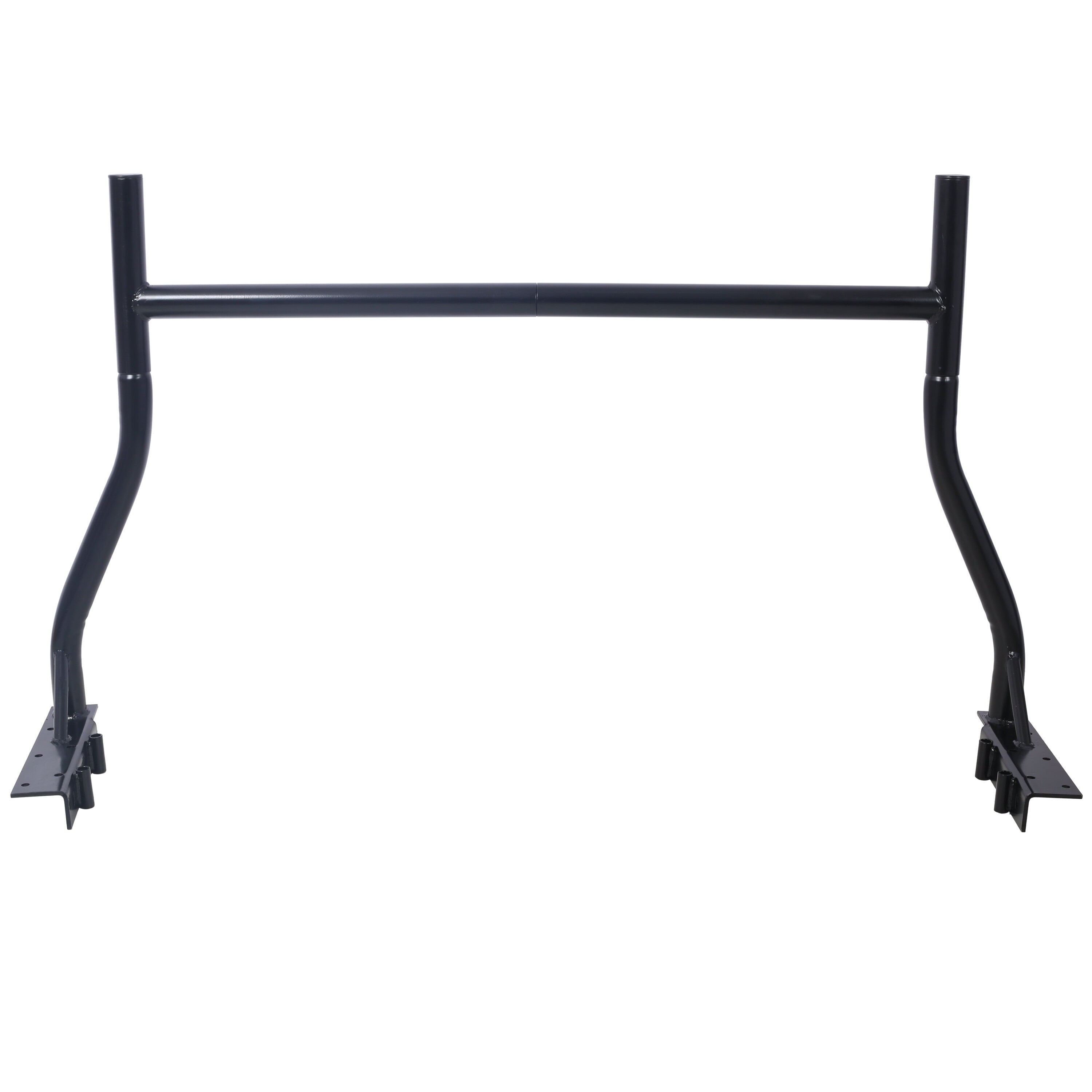 Double Size , 800Ibs Capacity Extendable Steel Pick-Up Truck Ladder Rack Two-bar Set - Black, Black ,Steel ,