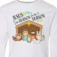 thumbnail image 4 of Inktastic Jesus is the Reason for the Season Christmas Nativity Long Sleeve Youth T-Shirt, 4 of 5