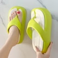 thumbnail image 1 of Chanclas de mujer de 7 cm de grosor, chanclas de plataforma con suela suave de EVA, sandalias de playa gruesas informales dulces de moda de verano, 1 of 4