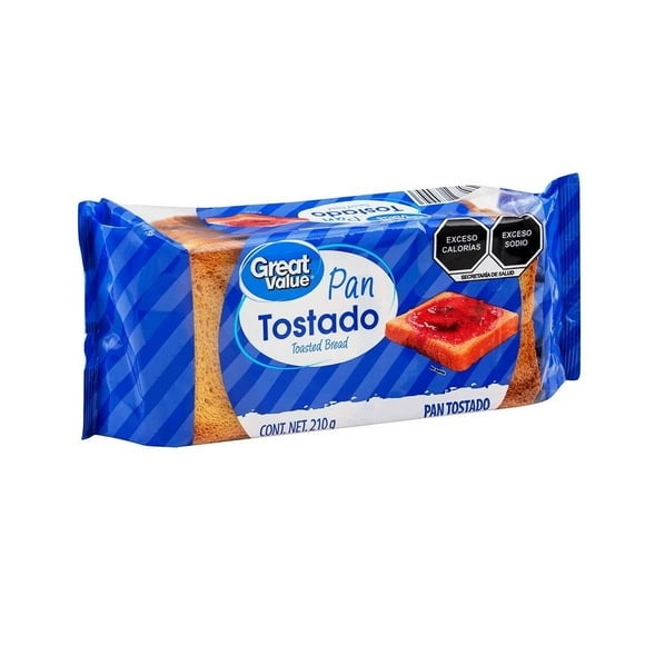 Pan tostado Great Value 210 g