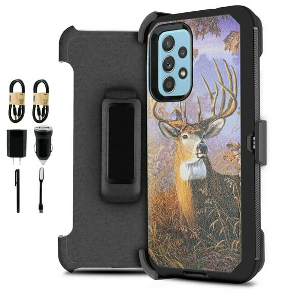 Value Pack ! for Samsung Galaxy A52 5G Phone Case 360° Cover Clip Kickstand Holster Hybrid Shock Bumper