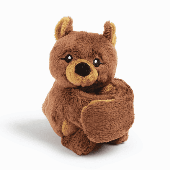 Hugimals Hug Babies Darby The Bear Cute Mini Plush Stuffed Animal for Kids | Soft & Cuddly Portable Comfort Adorable On-The-Go Companion for Travel School & Adventures Ages 2