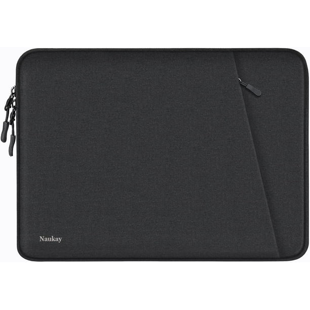 Funda para portátil Naukay de 15.6 pulgadas a prueba de golpes con bolsillo para accesorios