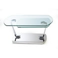 thumbnail image 5 of Chintaly Contemporary Glass Top Motion Cocktail Table, 5 of 6