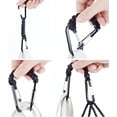 thumbnail image 3 of 1 mosquetón trenzado (negro), llavero con gancho en forma de D, llavero de paracord, llavero de paracord con mosquetón, llavero de paracord para exteriores para acampar, 3 of 5