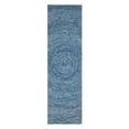 thumbnail image 5 of Safavieh Ikat Collection IKT635A Handmade Ivory and Blue Premium Wool Square Area Rug (4' Square), 5 of 5