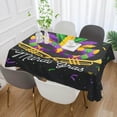 thumbnail image 5 of Coolnut Mardi Gras Rectangle Tablecloth Spill-Proof Polyester Table Cloth Table Cover for Kitchen Dining Picnic Holiday Party Decoration,60"x90", 5 of 7