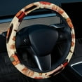 thumbnail image 2 of Thanksgiving Hat 14.5 Inch Printing PVC Leather Auto Accessories Steering Wheel Cover for Car Wheel Covers, 2 of 6