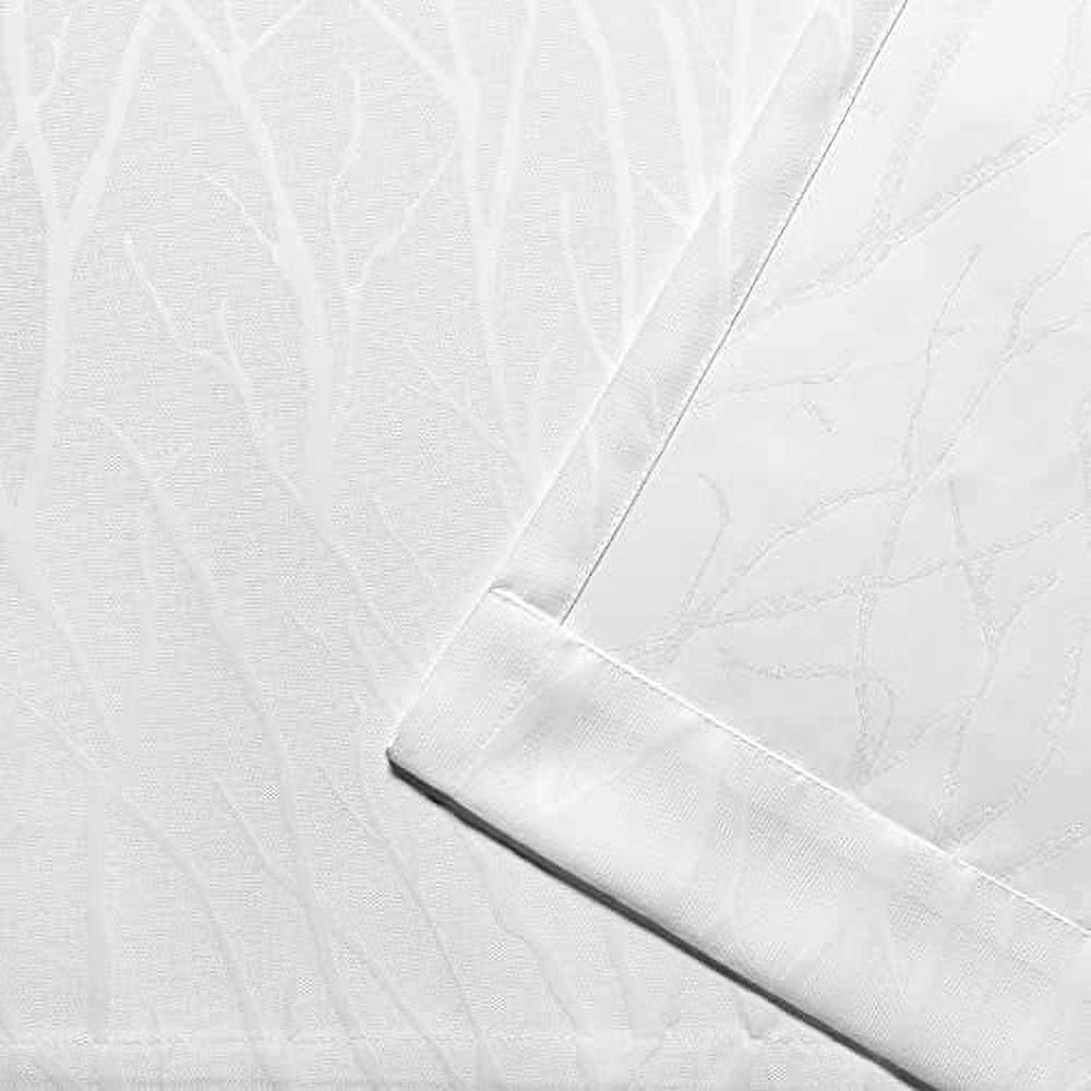 Exclusive Home Forest Hill Patio Room Darkening Blackout Grommet Top Patio Curtain Panel, 108"x96", White