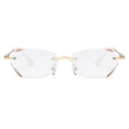 thumbnail image 2 of Gafas de presbicia anti luz azul sin marco con borde de diamante para damas, gafas planas, gafas de cerca terminadas, gafas mecedoras, 2 of 2
