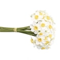 thumbnail image 3 of Paquete de 2 piezas de narciso artificial, simulación floral, decoración floral, tela para fiesta de boda, flor falsa, blanco Inevent HA9002-01B, 3 of 6
