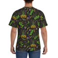 thumbnail image 3 of Qekee Carnival Mardi Gras3 Classic Fit T-Shirt Men's Shirt Men's Tight Short Sleeves for Exercise, Running, Mountaineering - Carnival Mardi Gras3, 3 of 9