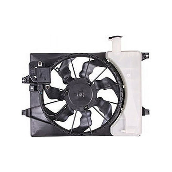 Radiator Cooling Fan Assembly - with Electric Module - Compatible with 2017 - 2018 Kia Forte 2.0L Automatic Transmission