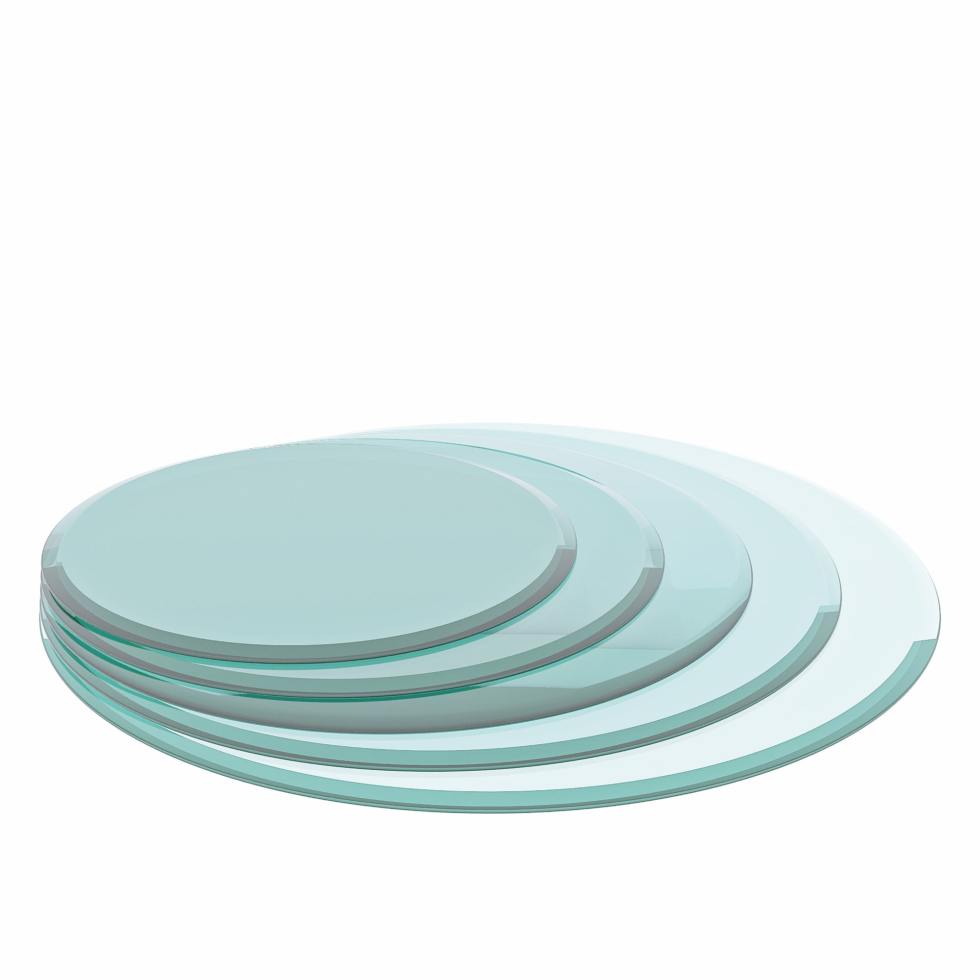Yardi Yard 32inch 3/8" Thick Beveled Polished Round Tempered Glass Table Top, Clear Yardi Yard 32inch 3/8" Thick Beveled Polished Round Tempered Glass Table Top, Clear
