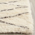 thumbnail image 3 of Safavieh Casablanca Shag 10' X 14' Hand Tufted Rug in White and Brown, 3 of 3