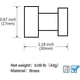thumbnail image 4 of Juego de 5 ganchos de pared de latón YONGSHENG para baño cocina armario dorados, 4 of 5