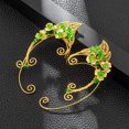 thumbnail image 2 of 1 par de pendientes de hada elfa con clip, sin perforaciones, decorativos para mujer, 2 of 7