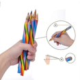 thumbnail image 2 of Rainbow Pencils 12 Fun Rainbow Colored Pencils, 4 In 1 Rainbow Colored Pencils, Drawing Pencils For Art Painting, Coloring And Sketching-Good, 2 of 5