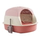 thumbnail image 4 of Cajas de arena para gatos con capucha y tapa, Bandeja de arena para gatos con capucha, Bandeja de arena para gatos con inodoro cerrado, Rosa, 4 of 9