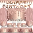 thumbnail image 2 of Rose Gold Birthday Decoration Balloons Party Supplies Baby Shower Wedding Quinceanera DecorationsGirls Birthday Party Supplies, 2 of 9