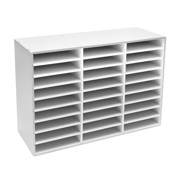 27 Slots Literature Organizer for Classroom,Desktop File Sorter for Office, Mailbox Keeper