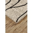 thumbnail image 3 of Fadden Minimalist Abstract Wool Area Rug, Warm Taupe/Black, 9ft-6in x 13ft-6in, 3 of 5