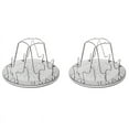 thumbnail image 1 of 2X 4 Slice Camping Bread Toast Tray Gas Stoves Cooker BBQ Camping Toaster Rack, 1 of 10