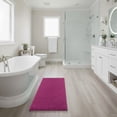 thumbnail image 6 of Lavish Home 58x24-Inch Non-Slip Shag Memory Foam Bath Mat (Pink), 6 of 6