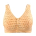 thumbnail image 1 of Bra Lingerie for Casual Home Wear Front Button Design Backless Comfort Adjustable Straps Seamless Cup Styling Everyday Wear, 1 of 3