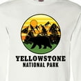 thumbnail image 4 of Inktastic Yellowstone National Park with Bear Mountains and Trees Cricle Long Sleeve T-Shirt, 4 of 5