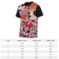 thumbnail image 2 of The Powerpuff Girls Shirts Men's Short Sleeve Printed T-Shirt Graphic Comfortable Tee Tops Summer Blouse S, 2 of 5