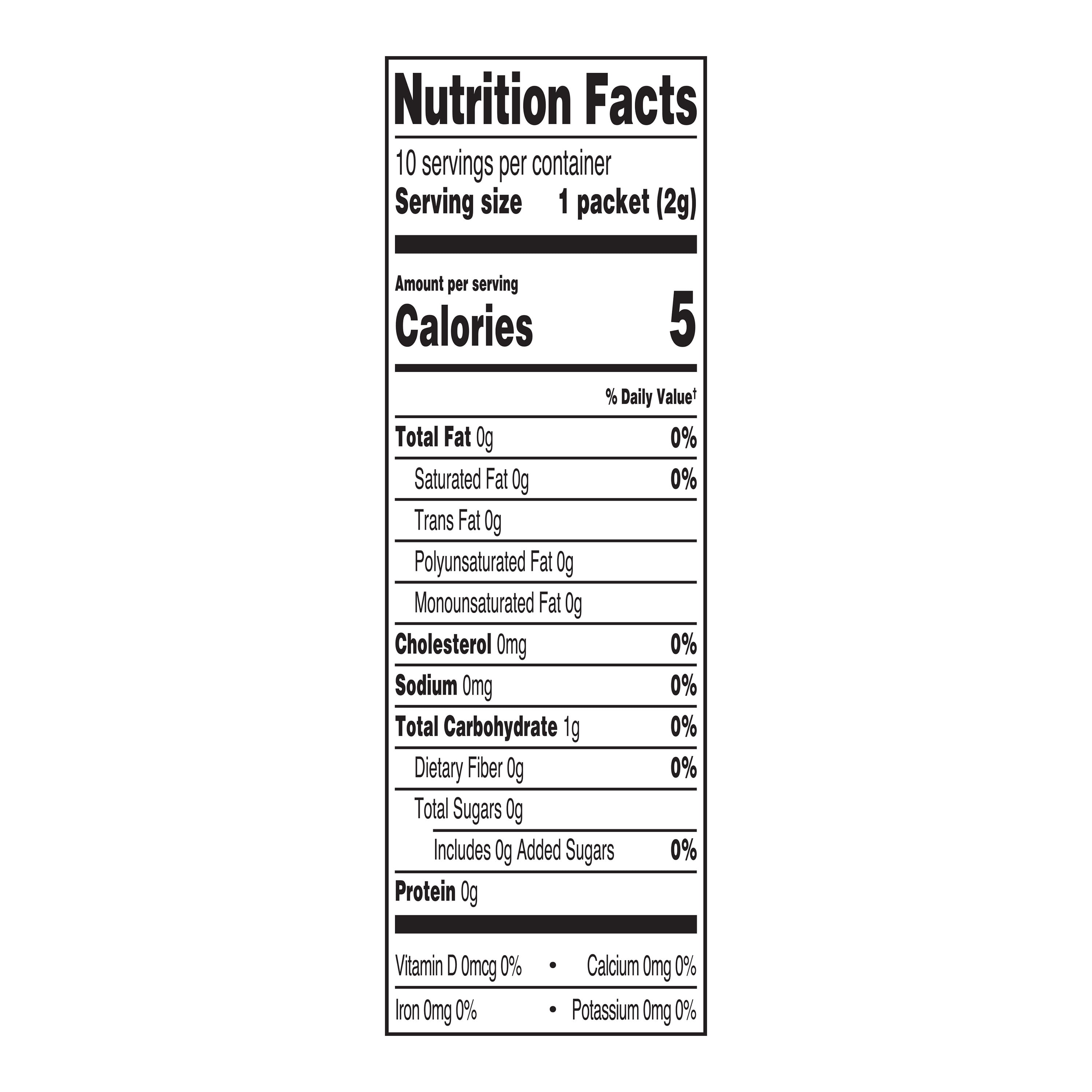 (12 pack) Great Value Iced Tea with Lemon Drink Mix, 0.07 oz, 10 Count